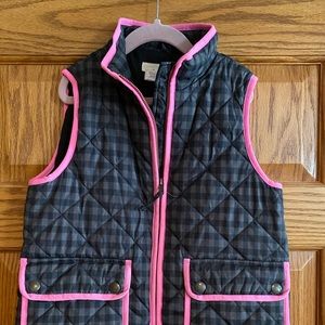 Girls J.Crew crewcuts gingham vest - size 8